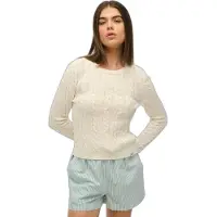 Superdry for woman. W6110685A Essentials Slim beige jumper (XXS), Casual, Acrylic
