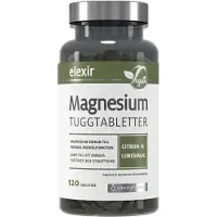 Elexir Pharma Magnesium 120 tyggetabletter sitronlime