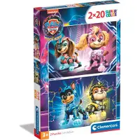 Clementoni Jigsaw Puzzle Super Color PAW Patrol 2x20 pcs. 2D Puslespill