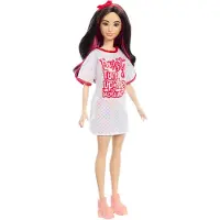 Barbie Doll Barbie Fashionistas Doll #214 med prikkete kjole (HRH12)