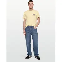 Gant for man. 2003404 Yellow logo T-shirt (S), Casual, Cotton, Short sleeve