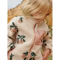 Liewood Fleecejakke - Nolan - Peach/Sea Shell - - 8 år (128) - Fleecejakke