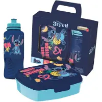 Licens Stitch matbokssett - Matboks og drikkeflaske til barn