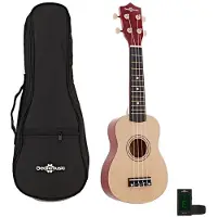 Gear4Music Ukulele-pakke fra Natural