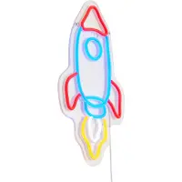 QAZQA Neon vegglampe flerfarget inkl. LED - Rocket