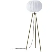 PR Home Base gulvlampe, bronse, høyde 125 cm, tekstil