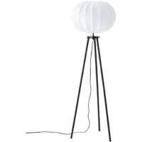 PR Home Base gulvlampe, svart, høyde 125 cm, tekstil
