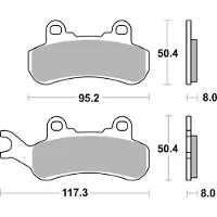 SBS Hi-tech Atv 956psi Sintrede Bremseklosser