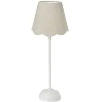 PR Home bordlampe Lottie Jasmine lin beige/offwhite Ø21cm