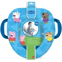 Licens Peppa Gris toalettsete med håndtak til barn