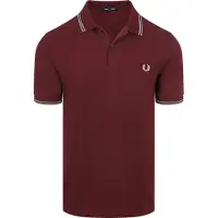 Fred perry Polo Twin Tipped M3600 08B Rød Bordeaux tørrele