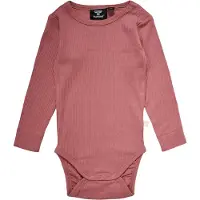 Hummel Body I/e - Rib - hmlRene - Dusty Rose - - 1½ år (86) - Langermet Body
