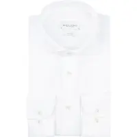 Profuomo Twill Skjorte Ekstra Lange Ermer Hvit Størrelse