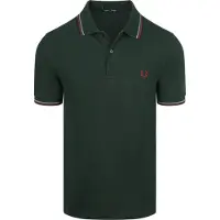 Fred perry Polo Twin Tipped M3600 85A Grønn Mørkegrønn Størrelse