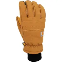 Carhartt Insulated Duck Touch-Sensitive Knit Cuff Glove Men Brown S