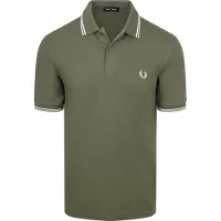Fred perry Polo Twin Tipped M3600 87B Grønn tørrele