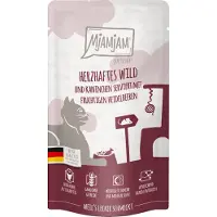 MjAMjAM Sparepakke Quetschie 24 x 125 g - Smakfullt vilt & kanin med fruktige blåbær