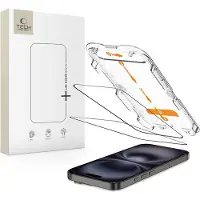 Tech-Protect Quick Set+ herdet glass 2-pakning for iPhone 15 / 16