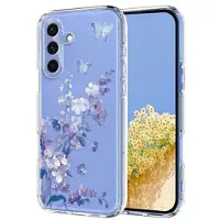 Mtp Products Samsung Galaxy A57 TPU-deksel med blomstermønster - Lilla