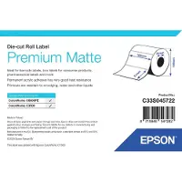 Epson Premium - Matt - permanent akryllim - 102 x 51 mm 9240 etikett(er) (4 rull(er) x 2310 utstansede etiketter) - for ColorWorks C7500, C7500G, CW-C6000Ae, CW-C6000Pe, TM-C7500