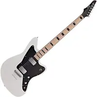 G4M 638 Baritone VI Elektrisk Gitar Hvit