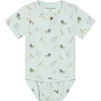 Minymo Body k/e - Sprout Green - - 1½ år (86) - Kortermet body