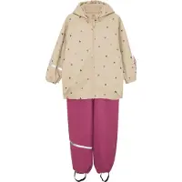 CeLaVi Regntøy m. Seler - PU - Nostalgi Rose m. Hjerter - - 110 - Regntøy