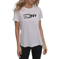 DKNY Two Tone Logo Kortarmet T-skjorte