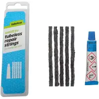 Weldtite reparasjonssett for tubeless dekk (5 innlegg + lim) (NY)