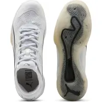 Puma Eliminate NITRO SQD 4 Handball Shoes Unisex, Sport, White/Black/Sugared Almond, 48