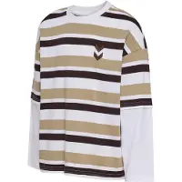 Hummel Genser - HmlJr Silly - Sølv Mink m. Striper - - 13-14 år (158-164) - Genser