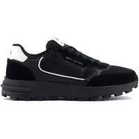 Armani Exchange for man. XM002197AF17447MC024 Sneakers with black contrast inserts (42), Flat, Laces, Casual, Mesh