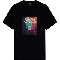 Armani Exchange for man. XM002515AF10356UC001 Slim Fit black T-shirt (S), Casual, Cotton, Short sleeve