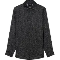 Armani Exchange for man. XM002280AF13235FC304 Technical black shirt (M), Casual, Viscose, Long sleeve