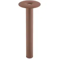 LUCANDE LED-gatelampe Haloa, brun/rust, høyde 50 cm, IP54