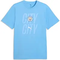 Puma Manchester City ftblCulture Tee Men, Sport, Light Blue Guppy, S