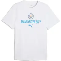 Puma Manchester City ftblCulture Tee Men, Sport, White/Light Blue, L