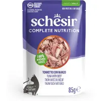 Schesir Sparepakke Complete Nutrition Filet i gelé 24 x 85 g - Tunfisk med okse