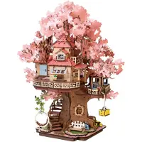 Rolife Miniatyrdiorama - Gjør-det-selv - Sakura Tree House TGS04 - - OneSize - Kreativt leker
