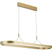 Orion Carrara LED-hengelampe, matt gull, høydejusterbar, CCT