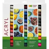 GDD Akrylmaling 12ml 36 farger HAPPY COLOR