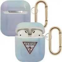 GUESS GUACA2TPUMCGC02 AirPods-deksel blå/blå Tie & Dye Collection