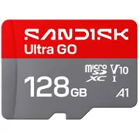 SanDisk Ultra GO microSDXC UHS-I-kort 128 GB / microSDXC-minnekort med A1-ytelse