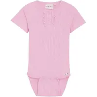 Minymo Body k/e - Rib - Light Rose - - 56 - Kortermet body