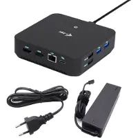 ITEC USB-C DP Dual HDMI Docking Station with Power Delivery 100 W + Universal Charger 100W, Ledningsført, USB 3.2 Gen 2 (3.1 Gen 2) Type-C, 100 W, 10,100,1000 Mbit/s, Sort, 10 Gbit/sek.