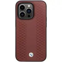 BMW Bmhcp14l22rfgr Iphone 14 Pro 6.1 Leather Diamond Pattern Telefondeksel