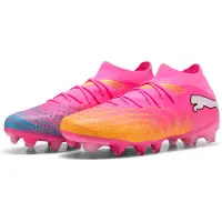 Puma FUTURE 9 MATCH FUSION FG/AG Football Boots Women, Shoes, Poison Pink/Sun Stream/Bright Aqua, 39