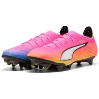 Puma ULTRA 6 CARBON FG Football Boots Unisex, Shoes, Poison Pink/White/Sun Stream, 44