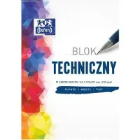 Oxford Teknisk blokk A4/10K 250 g hvit (20 stk)