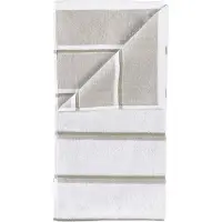Zone Denmark Håndkle - 100 % bomull - 50x100 cm - Denmark Sauna - Stripet White